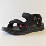 Sandalias D1127 Negro-Fucsia - Imagen 4