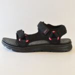 Sandalias D1127 Negro-Fucsia