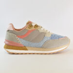 Zapatillas F5258 Beige/Celeste