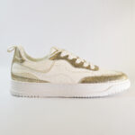 Zapatillas F5300 Blanco-Dorado
